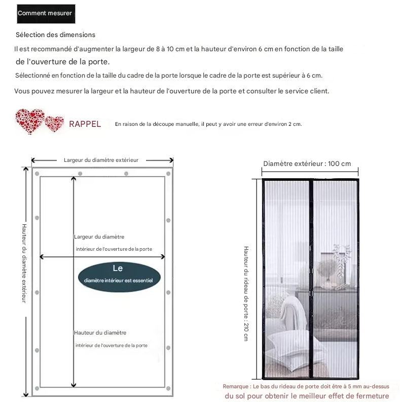 🛡️ Moustiquaire Magnétique pour Porte – Protection Facile & Efficace
