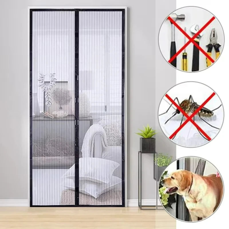 🛡️ Moustiquaire Magnétique pour Porte – Protection Facile & Efficace