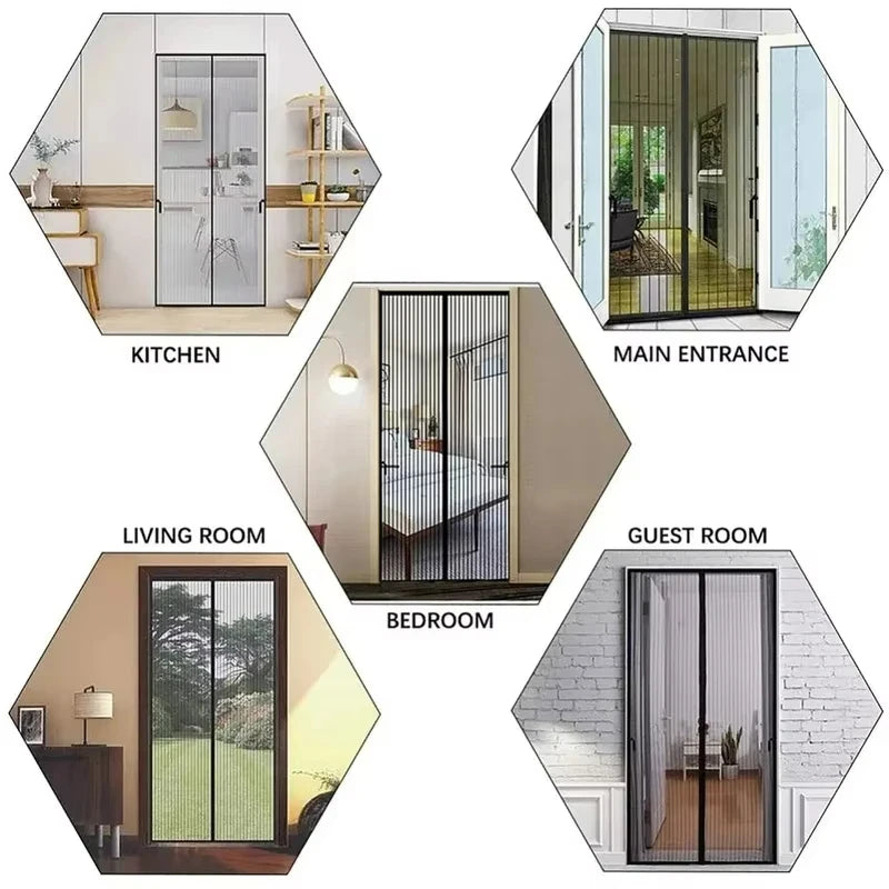 🛡️ Moustiquaire Magnétique pour Porte – Protection Facile & Efficace